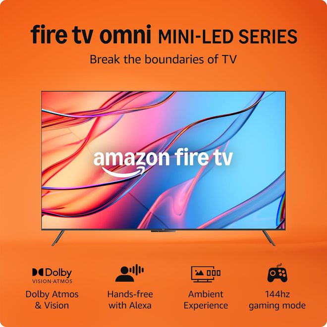 亞馬遜推出全新 Omni Mini-LED 系列 Fire TV電視：QLED 4K 144Hz