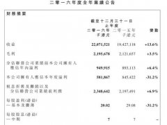 信利國際去年凈利5.17億 同比下降31.2%