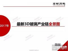 2017最新手機(jī)3D玻璃產(chǎn)業(yè)鏈全景圖