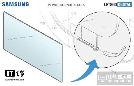 三星新專利曝光 或?qū)⑼?ldquo;圓角屏幕”電視